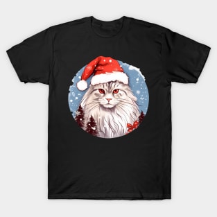 Siberian Cat Xmas, Love Cats T-Shirt